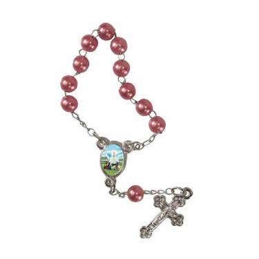 Imagem de 50 Unidades Mini Terço com Foto de Nossa Senhora de Fátima - SJO Artig