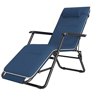 Imagem de YYBOES Espreguiçadeira com gravidade zero, ajustável, resistente, reclinável, para escritório, cadeira de almoço, para uso ao ar livre, acampamento, pátio, gramado