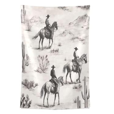 Imagem de STAYTOP Tapeçaria de parede de caubói do deserto ocidental tapeçarias para decoração de casa decoração de dormitório sala de estar quarto tapete de parede (60 × 40 pol)