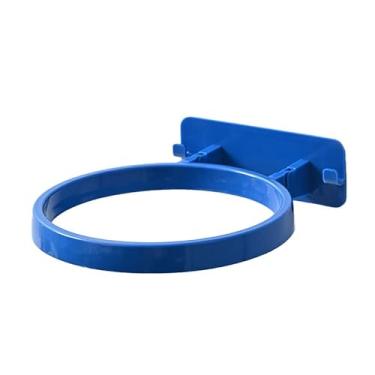 Imagem de Alomejor Suporte de Bola para Montagem na Parede, Rack de Exibição de Futebol de Plástico, Suporte para Economia de Espaço de 6 Onças para Garagem, Quarto, Academia (Azul)