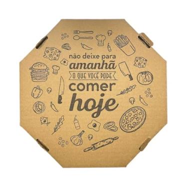 Imagem de Caixa de Pizza Broto 20cm Tampa e Fundo 25 Unidades Resistente para Transporte e Armazenamento