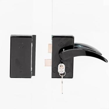 Imagem de Fechadura 1520 Porta de Vidro/Vidro Com Maçaneta - Preta