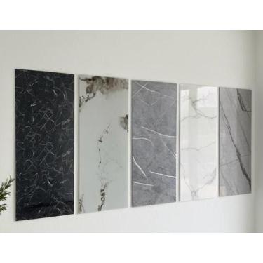 Imagem de Kit 10 Placa Adesivo Marmore Autocolante Vinílica Parede 3d - NoBrand,