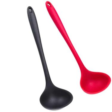 Imagem de Concha de Silicone para Feijão Molhos Caldos Sopas para Cozinheiro Peça Utensilio Cozinha Resistente