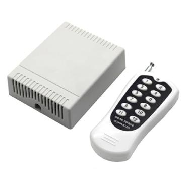 Imagem de Interruptor de controle remoto sem fio universal DC12V 12CH relé sem fio seguro RF interruptores de controle remoto