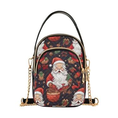 Imagem de GAIGEO Bolsas transversais femininas de Papai Noel, bolsas transversais para mulheres modernas, bolsa transversal de verão, Papai Noel - 2, One Size