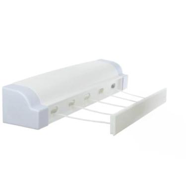 Imagem de Varal Retrátil 5 Cordas 4,1m de Parede Automático