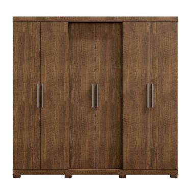 Imagem de Guarda-roupa 6 Portas 4 Gavetas Valley Malbec