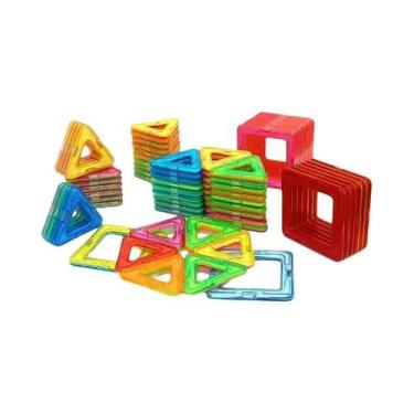 Imagem de Blocos De Construção Magnéticos De Tamanho Médio Brinquedos STEM DIY M