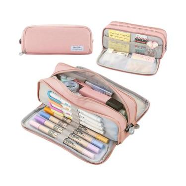 Imagem de Estojo De Lápis Portátil De Capacidade Extra Grande Leve E Durável Par