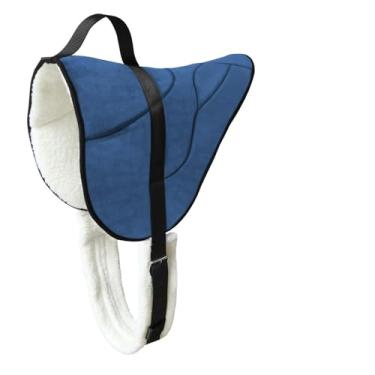 Imagem de LWITDOG Almofada Bareback da marca para cavalos, almofada de sela de cavalo com circunferência ajustável, almofada de sela com absorção de choque, almofada de equitação para cavaleiros (Marinho)