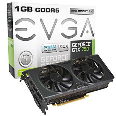 Imagem de EVGA GeForce GTX 750 1GB FTW ACX Cooling, GDDR5 128bit, Dual Link DVI, HDMI, DP placas gráficas 01G-P4-2757-KR