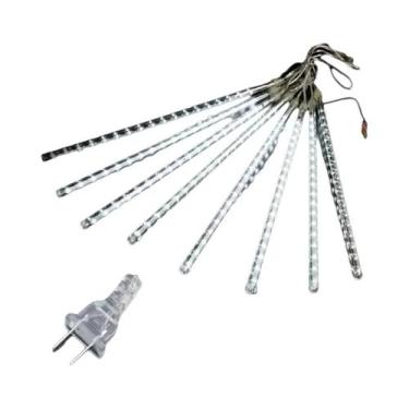 Imagem de Luzes De Cordão Solar À Prova d'Água Em Forma De Chuva De Meteoros, 8 