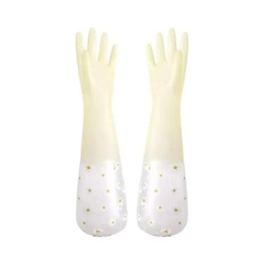 Imagem de Luvas De Limpeza De Borracha De Látex Impermeáveis E Resistentes Ao De