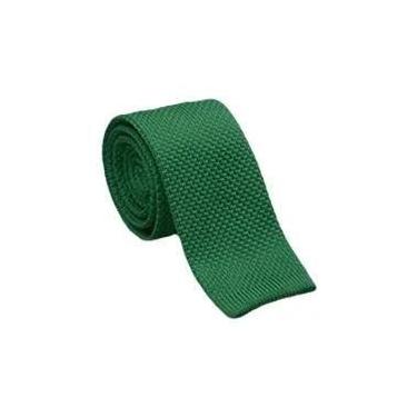 Imagem de Gravata Masculina Slim De Malha Lisa Em Cores Sólidas, Preta E Vermelh