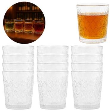 Imagem de 12 Copos Dose Shot de Vidro 45ml Bar Restaurante Hotel Luxo - Chinatow