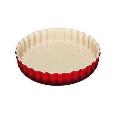 Imagem de TRAVESSA LE CREUSET CANELADA FLAN 24CM VERMELHO 71120240600001