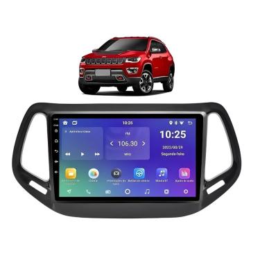 Imagem de Kit Multimídia Compass 2017 / 2021 9 Pol Android 2/32GB Carplay - Roadstar 915BR