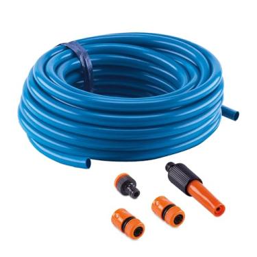 Imagem de Force Line - Mangueira Jardim slim lisa Azul 15m engate rapido