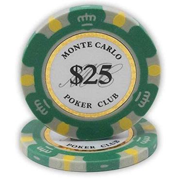 Imagem de Fichas de pôquer DA VINCI Monte Carlo Poker Club 14g x50 verdes