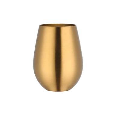 Imagem de Copo de cerveja de aço inoxidável de 500 ml copo de cerveja ouro rosa copo de cerveja coquetel suco de leite caneca de metal para beber 、Bar ao ar livre (ouro)