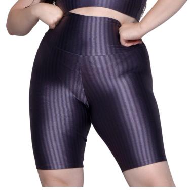 Imagem de Bermuda Plus Size de Academia New Zig 3D Vekyo Cós Alto Fitness Cor:;Tamanho:50;Gênero:Feminino-Feminino