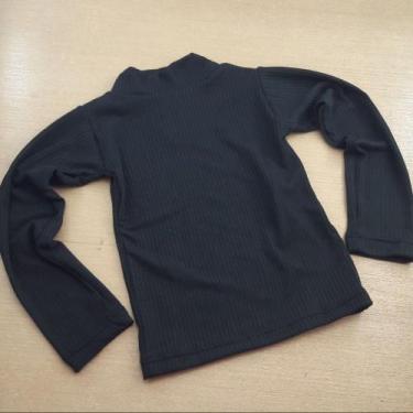 Imagem de Blusa Infantil de Gola Feminina Cor:PretoTamanho:1-2 anos - KSL Kids, 