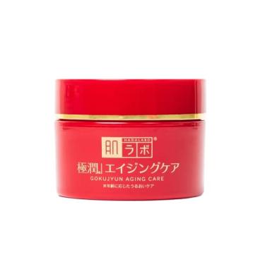 Imagem de Hada Labo® Gokujyun Aging Cream creme facial para peles maduras com ação anti-idade e combinação de Ácido Hialurônico, Niacinamida e Manteiga de Karitè 50g