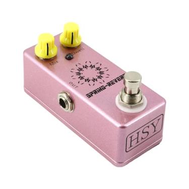 Imagem de Pedal de Reverb Spring para Guitarra Eléctrica Efeito Bypass Verdadeiro Capa Liga Zinco Interface Entrada Saída 9V 6 35mm 2 Botões MIX DWELL