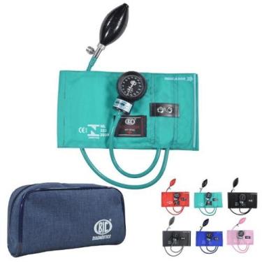 Imagem de Aparelho Pressao Esfigmomanometro Fecho Metal Bic, Verde