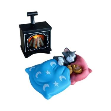 Imagem de Decoração De Carro Em Resina Tom E Jerry, Mini Ornamento De Mesa, Aces