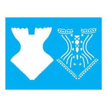 Imagem de Stencil Tamako Espartilho - 15X20Cm - Ref A2178