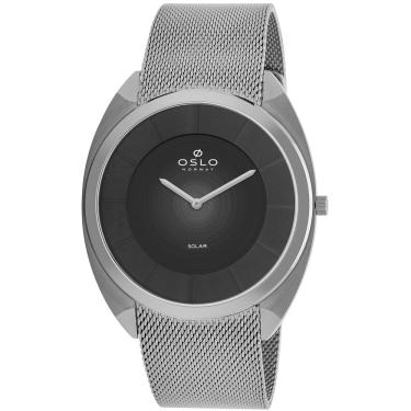 Imagem de Relógio Oslo Masculino Ref: Ombsssvs0002 P1sx Slim Solar Prateado