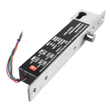 Imagem de Acouto Fechadura Elétrica DC12V Com Chave - Fechadura de Encaixe Elegante e Estreita para Portas de Madeira e Vidro Com Circuito