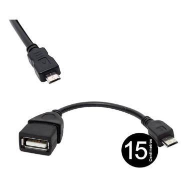 Imagem de Adaptador Otg V8 Pen Drive No Celular Leitor Micro Usb