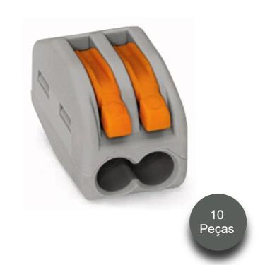 Imagem de Emenda Eletrica Conector Tipo Borne 10 Pcs Duplo Pct2