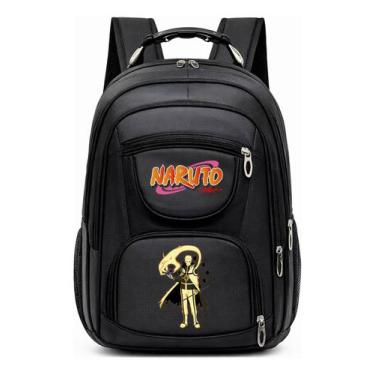 Imagem de Mochila Grande Com Alça de Aço Resistente e Estampa Infantil Anime Nin