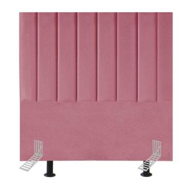 Imagem de Cabeceira Cama Casal Queen Size 160 Cm Lídia Suede E Frame rosa