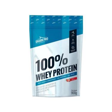 Imagem de Whey Protein Concentrado Shark Pro 100% Morango 900g, Morango, 900g