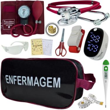 Imagem de Kit Enfermagem Aparelho Pressão Esteto Frete Grátis Promocao - Love Sa