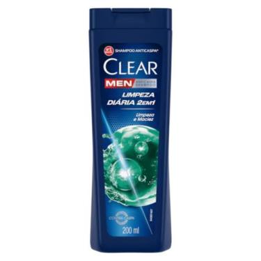 Imagem de Shampoo Anticaspa Limpeza Diária 2 Em 1 200ml Clear, 200ml
