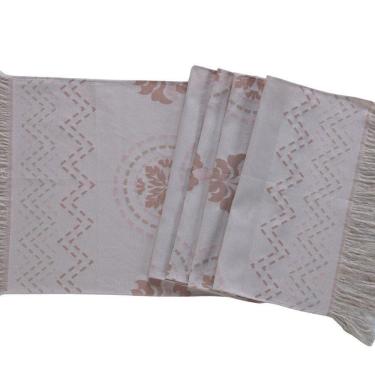 Imagem de Peseira Decorativa Turin Com Franja 58% Algodão / 42% Poliéster - Mandala Rose