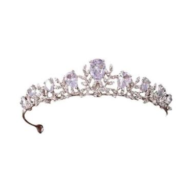 Imagem de Tiara De Prata Para Noivas, Coroa De Cabelo, Acessórios De Cabelo Para