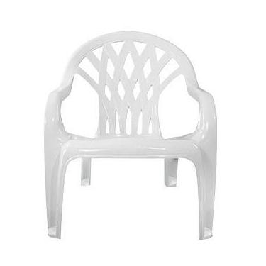 Imagem de Cadeira Poltrona Jardim/Varanda Relax Polipropileno  TK Cor:Branco - F