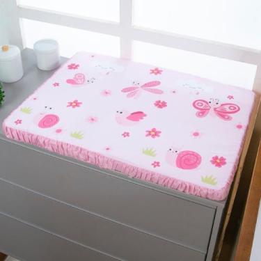 Imagem de Trocador de Comoda Impermeavel Almofada de Troca Para Bebe Menina - Av