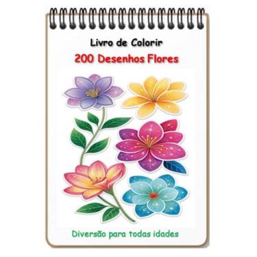 Imagem de Caderno de Colorir 200 Desenhos + 100 Atividades colorir numerado / In