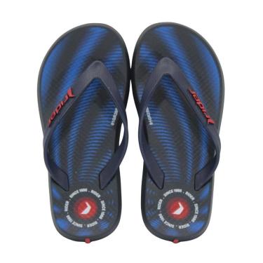 Imagem de Chinelo Infantil Rider R1 Style Azul Escuro/Vermelho