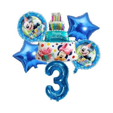 Imagem de Conjunto De Balões Mickey E Minnie Para Decoração De Festa De Aniversá