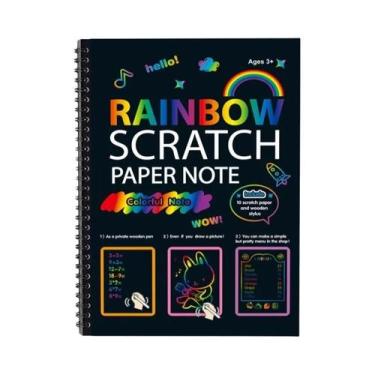 Imagem de Caderno De Desenho Kawaii Colorido 16K DIY, Material De Papelaria Cria