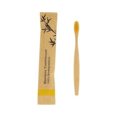 Imagem de Escovas De Dente De Carvão De Bambu Com Cerdas Macias Para Adultos, Ec